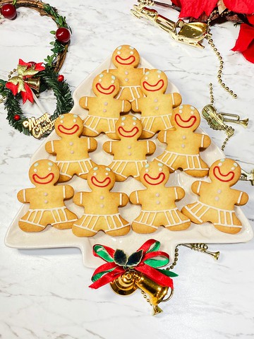 薑餅人餅乾 肉桂/巧克力/原味三選一 客製名字or緞帶包裝 二選一