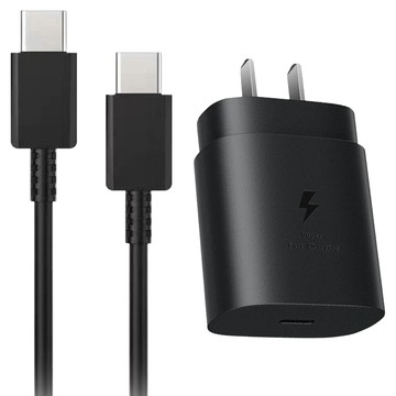 DTAudio 三星專用充電器25W + 2 米快充線 SS-A33  黑色  1個