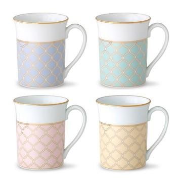 儀式感｜生日禮｜送禮首選【日本Noritake】NORITAKE 永恆宮殿-馬克杯單入4色任選(冰川藍/薄荷綠/珊瑚粉/焦糖黃)(附原廠彩盒)