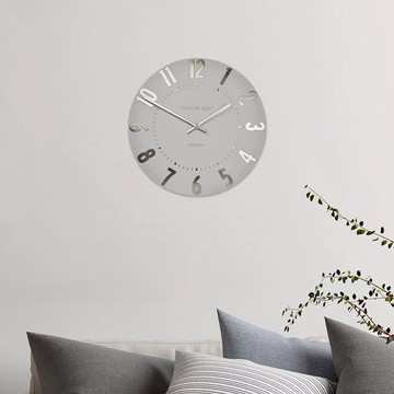 MULBERRY  英倫風現代 靜音掛鐘 12吋 -多色可選 咖啡金