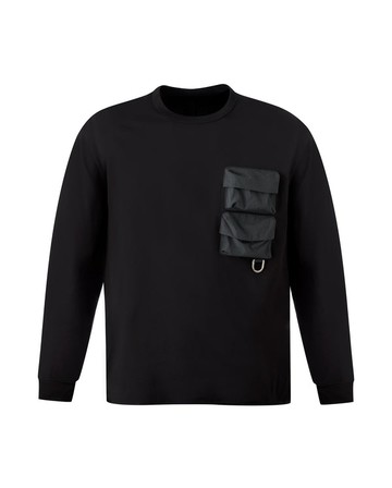 【PALLADIUM】滿額現折388★立體口袋長袖T恤 黑(1711711-008)