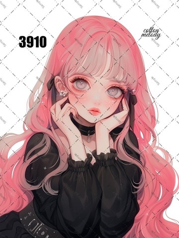 original sticker no.3910 人物貼紙 原創貼紙 原創人物貼紙 裝飾貼紙 cotton melody