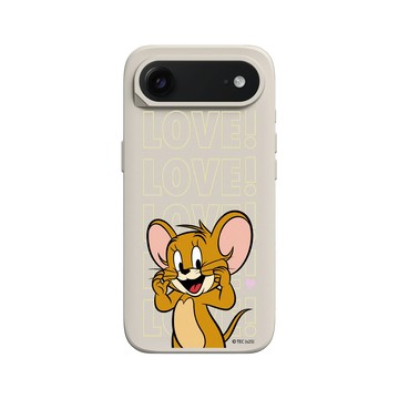 iPhone Air SolidX 貝殼灰 - 湯姆貓與傑利鼠 Tom and Jerry - 傑利鼠愛心
