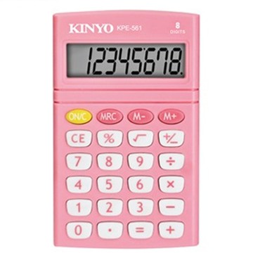 KINYO KPE561R繽紛彩漾計算機-粉紅