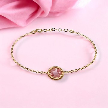 Halo【10月誕生石】碧璽手鏈 / 14KGF / 天然石