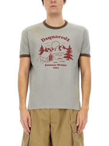 dsquared t-shirt with print