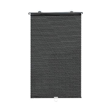 自動伸縮遮陽簾 家用車用 無需安裝 遮陽防曬 PVC材質 面寬56cm  125 x 58cm  黑色網點