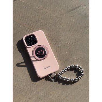 EVENSHOW2024新款超好看液態硅膠支點手機殼帶支架適用于iPhone15promax14plus蘋果13帶掛繩鏈條情侶保護套女