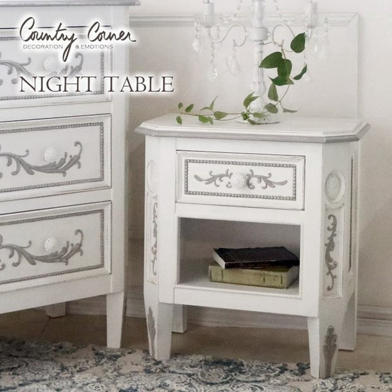フランス カントリーコーナー ネストテーブル 白い 家具 南12条店 フランス カントリーコーナー社 ネストテーブル ロマンス