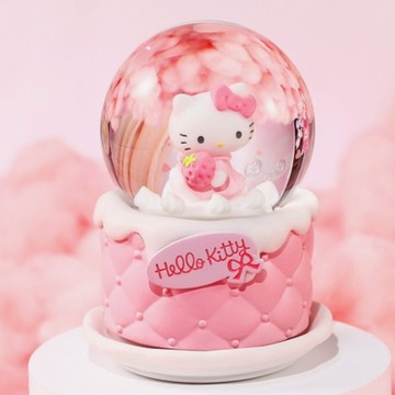 【讚爾JARLL】Hello Kitty 凱蒂貓生日蛋糕公主Party 音樂水晶球_官方授權