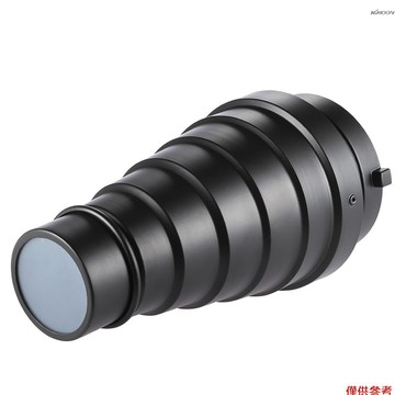 中大號束光筒 保榮卡口影視燈 蜂窩 標配5色片