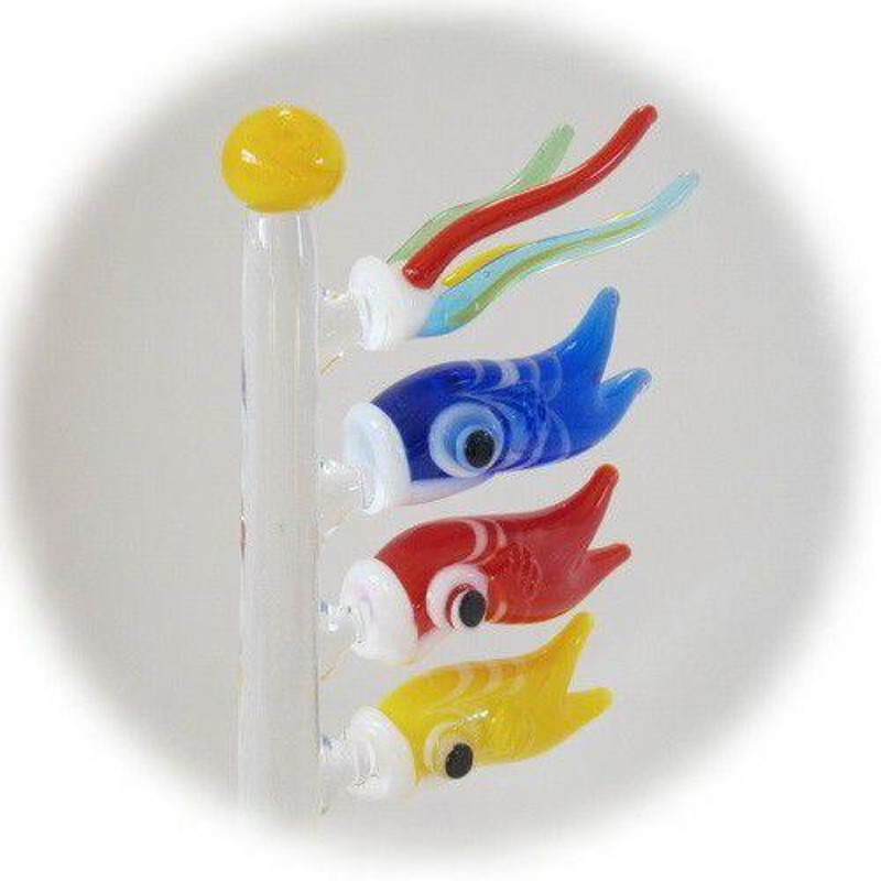 ガラス細工　ミニチュア　鯉のぼり ガラス細工 ミニチュア 鯉のぼり ガラス細工 ミニチュア 鯉のぼり