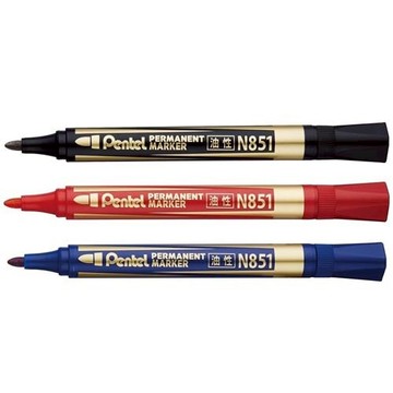 【史代新文具】飛龍牌Pentel N851 圓頭 油性筆(1盒12支)
