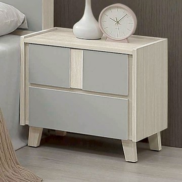 文創集 奇伊1.8尺二抽床頭櫃-54x42x54cm免組