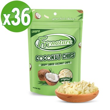 Frenature 富紐翠 泰國椰子脆片50g 一箱36包 (椰子片,椰子乾)