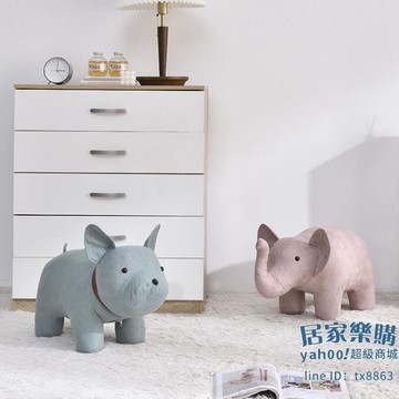 小凳子 動物凳子家用大象造型矮凳實木坐凳創意兒童卡通小板凳客廳換鞋凳【摩可美家】