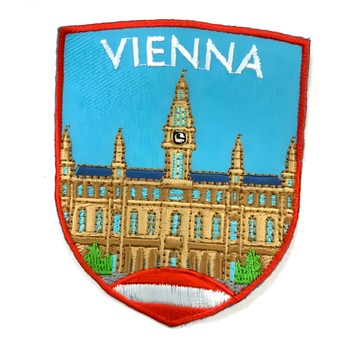 A-ONE 匯旺 地標造型刺繡 NO.269 奧地利 維也納 7.5 X 6 CM 聚酯纖維材質 台灣產  彩色  1個