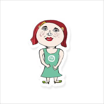 (昂稻胖-胖家族 ) Li-good - 防水貼紙、行李箱貼紙  NO.67