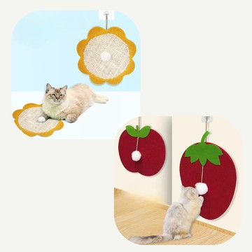 掛牆貓抓板 劍麻貓抓板 不掉屑貓抓板 貼牆貓抓板 劍麻 貓抓板 貓玩具 耐抓貓抓板 懸掛貓抓板 貓咪玩具