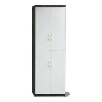 ASSARI-防潮防蛀塑鋼緩衝四門高鞋櫃(寬65x深37x高180cm胡桃