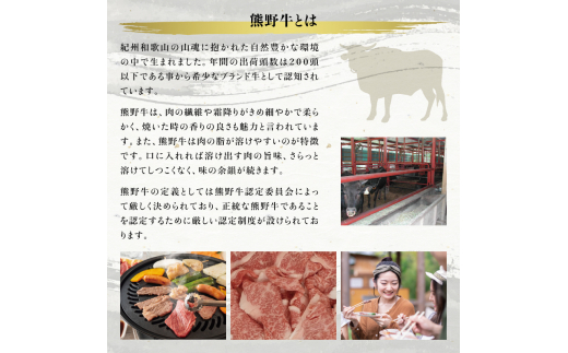 希少和牛 熊野牛 焼肉セット（1kg）（ロース300g バラ焼肉400g モモ焼肉300g）＜冷蔵＞