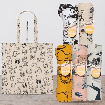 DANICA Jubilee好收納純棉托特包(貓狗)