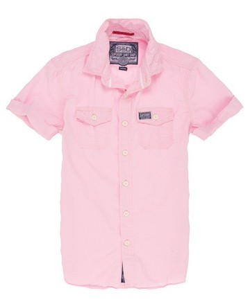 Superdry Men's Men's Washbasket Shirt Pink / Puff Pink - Size: XL