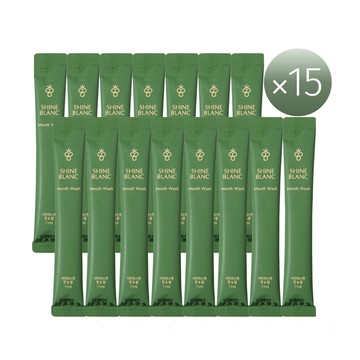 『預購』SHINE BLANC 潔淨清新漱口水-麝香葡萄(隨身包15入)