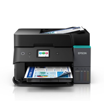 EPSON 【1機+2組墨】L6390高速雙網傳真 智慧遙控連續供墨複合機+T03Y系列 原廠連供墨水瓶組(1黑3彩2組)