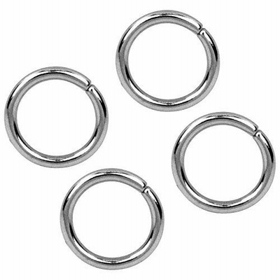 協進エル 附属金具 丸カン 12mm 4コ入 ニッケル 1171004-01 71004-01