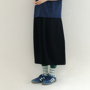 a la sha 隨興線條繡花氣球褲裙