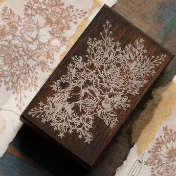 星辰染木印章 - 玫瑰花束