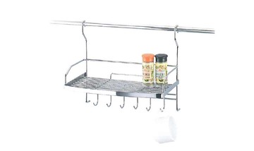Homebox HB不鏽鋼六勾調味罐架(吊掛式)