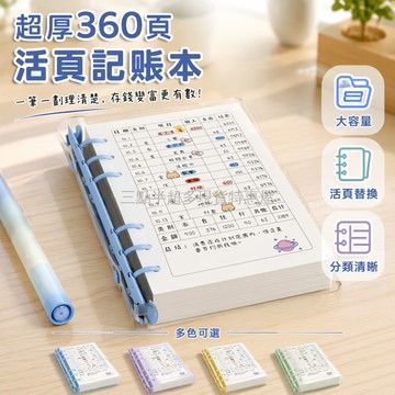 桃園出貨✨ 高顏值活頁記帳本 兒童家庭理財本 開支明細賬本 零花錢銷貨本