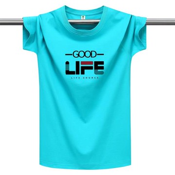 新品短袖T恤男夏季2026新款圓領男裝休閑體恤半袖青年純棉打底衫