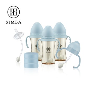 Simba 小獅王辛巴 - 學喝水神器全能套組-晨藍