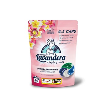 [家速配]西班牙拉娜4合1洗衣膠囊茉莉佛手柑46入