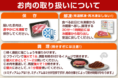 ≪数量限定≫宮崎牛モモステーキ(計800g)　肉　牛　牛肉 D61-22