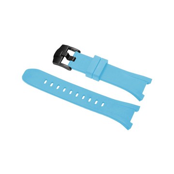 Apple Watch 44mm 45mm RB-SB 黑錶扣 天峰藍橡膠錶帶