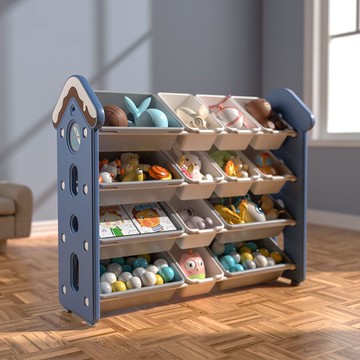 台灣公司貨 免運 室內兒童甜點屋玩具收納架整理寶寶儲物架落地幼兒園卡通儲物柜 快速發貨