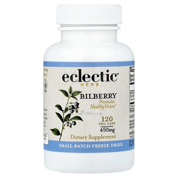 Eclectic Herb, 凍乾，歐洲越橘，120 粒素食膠囊（每粒膠囊 450 毫克）