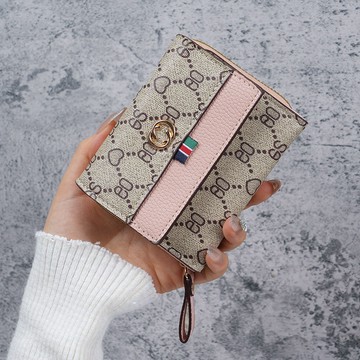 Bag House👜 女士錢包短款ins新款歐美時尚拉鏈搭扣大容量多卡位錢包卡包一體