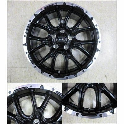venes 17インチ 7Ｊ　5穴 PCD114.3インセット38 美品4本 17インチ VENES SUV M7 ヴェネス 7J +38 5穴 PCD114.3 新品 中古