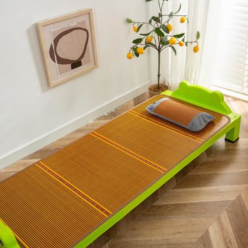 CB#嬰兒涼席兒童雙面竹藤雙面席育兒園兒童午睡席子冰絲席子