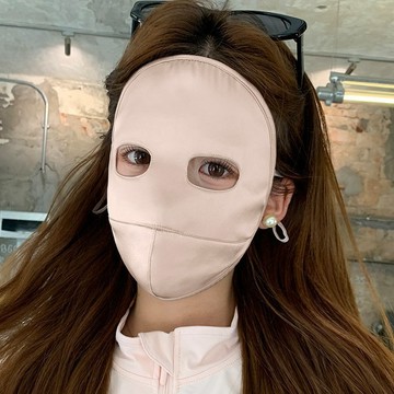 熱賣爆款 2026真絲防曬麵罩熊貓款護眼防紫外綫桑蠶絲全臉基尼遮陽騎行口罩0701 8WNJ