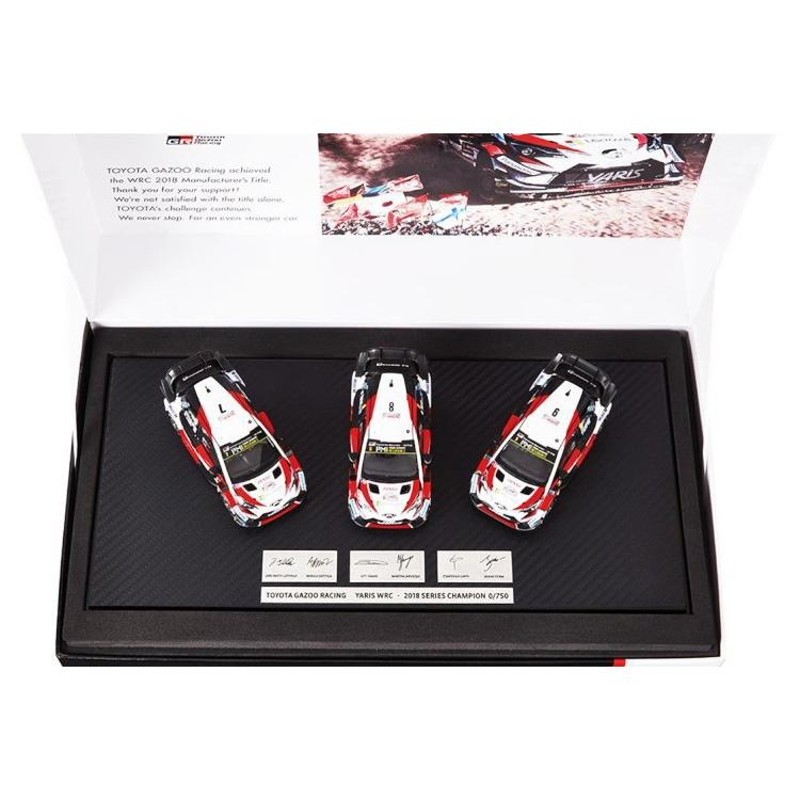 TOYOTA GAZOO Racing特注 スパーク 1/43 トヨタ ガズーレーシング ヤリス WRC18 優勝記念3台セット 限定750台 |  LINEショッピング