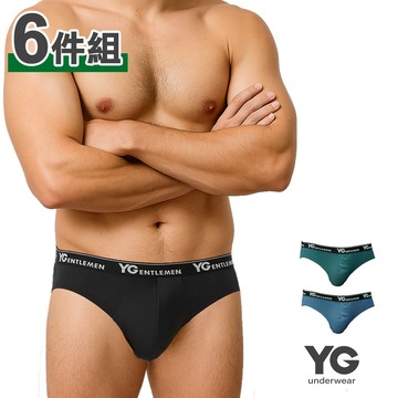 YG天鵝內衣｜高科技銀離子抑菌消臭三角褲｜6件組