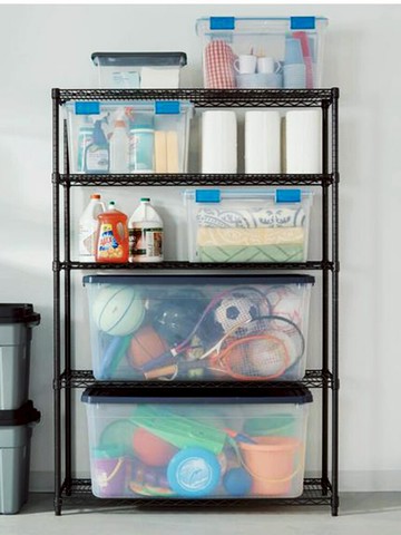 新款臥室行李箱置物架5層玩具衣物收納整理架儲物箱盒子簡易架子