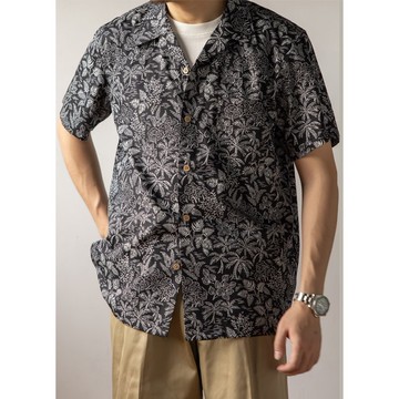 夏威夷襯衫 短袖襯衫 椰林印花 美式復古 純棉 Aloha Shirt