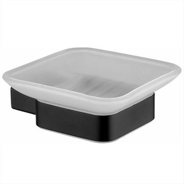 典雅黑不銹鋼皂盤架